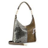 Multiple Textured Hobo Handbag
