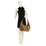 Rhinestone Accented Hobo Handbag
