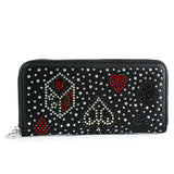 Rhinestone Gaming Accordion Wallet