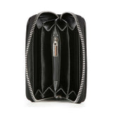Rhinestone Design Petite Zip Around Wallet