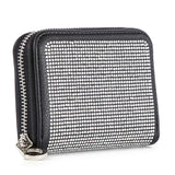 Rhinestone Design Petite Zip Around Wallet