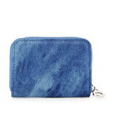 Rhinestone Design Petite Zip Around Wallet