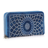 Rhinestone Pattern Accordion Fashion Wallet