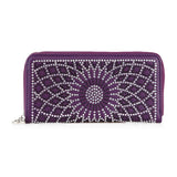 Rhinestone Pattern Accordion Fashion Wallet