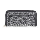 Rhinestone Design Accordion Fashion Wallet