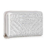 Rhinestone Design Accordion Fashion Wallet