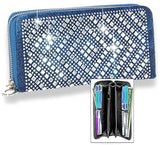 Rhinestone Design Accordion Wallet