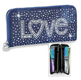 Bling Love Rhinestone Wallet