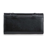 Rhinestone Skull Top Flap Crossbody  Wallet