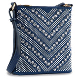 Studded Rhinestone Crossbody Sling