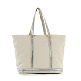 Rhinestone Bling Trimmed Tote Handbag