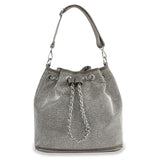 Rhinestone Covered Drawstring Hobo