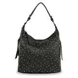 Dazzling Rhinestone Hobo Handbag