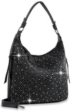 Dazzling Rhinestone Hobo Handbag