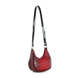 Alligator Embossed Shoulder Bag