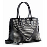 Studded Rhinestone Pattern Hand Tote
