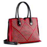 Studded Rhinestone Pattern Hand Tote