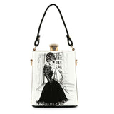 Retro Design Print Petite Hand Tote