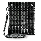 Rhinestone Grid Petite Crossbody Sling