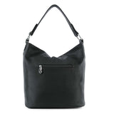Tassel Accent Colored Stone Hobo Handbag