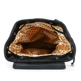 Rhinestone Basketweave Drawstring Backpack