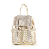 Rhinestone Basketweave Drawstring Backpack