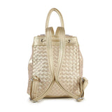 Rhinestone Basketweave Drawstring Backpack