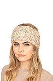 Confetti Cable Knit Headband - Ivory