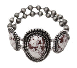 Three Stone Stretch Bracelet