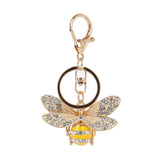 Rhinestone Bee Purse Charm