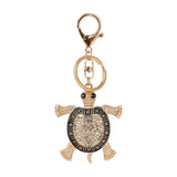 Rhinestone Turtle Purse Charm