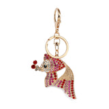 Colorful Rhinestone Fish Purse Charm