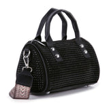 Dazzling Rhinestone Petite Satchel Handbag