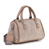 Dazzling Rhinestone Petite Satchel Handbag