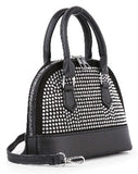 Sparkling Rhinestone Accented Petite Satchel