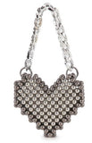 Beaded Heart Shaped Evening Bag