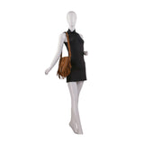Front Flap Fringe Shoulder Bag