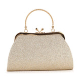 Glittery Pleated Petite Evening Bag