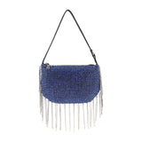 Beaded Fringe Rhinestone Shoulder Bag