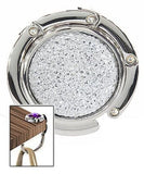 Textured Gem Design Purse Hanger - Silver