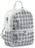 Sparkling Diamond Fashion Backpack - White