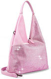 Unique Tall Hobo Shoulder Bag - Pink