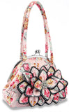 Layered Floral Print Petal Handbag - Multi
