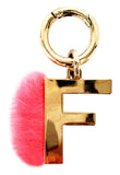 Whimsical Feather Purse Charm  - Coral