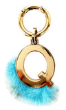 Whimsical Feather Purse Charm  - Light Blue