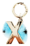 Whimsical Feather Purse Charm  - Light Blue