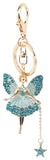 Rhinestone Fairy Purse Charm - Turquoise