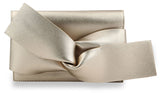 Modern Bow Clutch Evening Bag - Gold