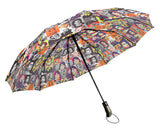 Fashion Umbrella With Obama Art Print - Multi-Black
