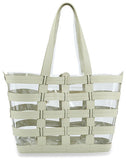 Two Piece Clear Tote Set - Light Sage